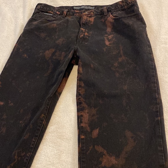 DKNY Black Bleached Slim Straight Jeans - 40 x 34 - Picture 6 of 14